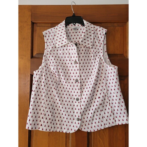 New Women's size 14 CJ Banks sleeveless top - Picture 1 of 5